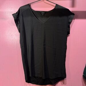 Express Black V-Neck Blouse
